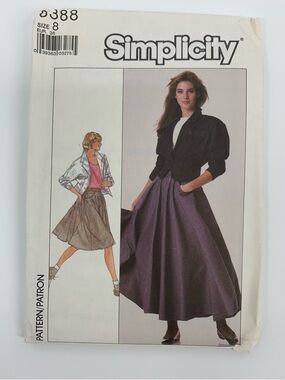 Simplicity Women's Purple Full Skirt & Jacket Pattern